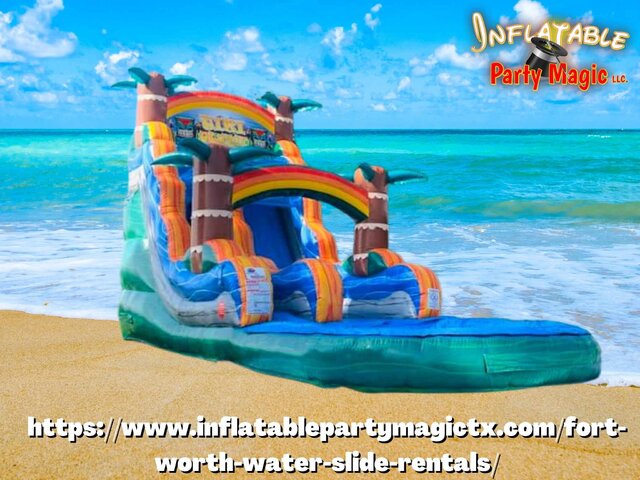 24 ft. tall Inflatable Water Slide, Inflatable Party Magic