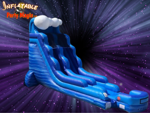 18' Tidal Wave Inflatable Dry Slide