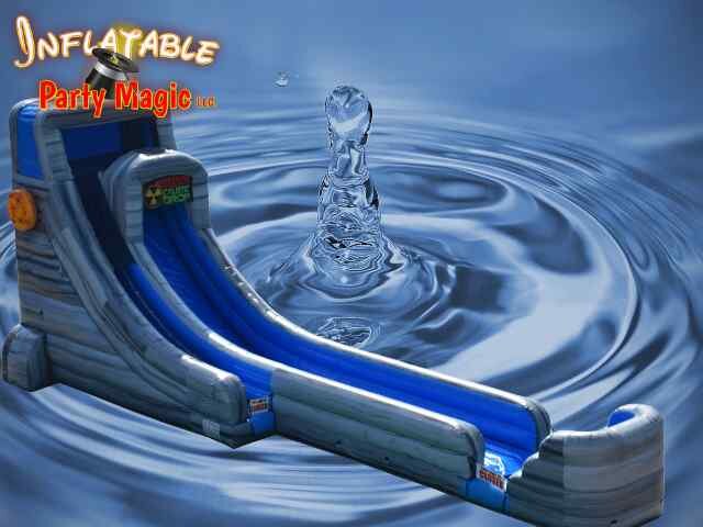 20' Caustic Drop Water Slide