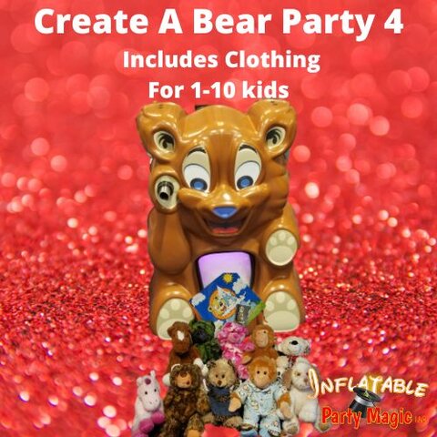 Bear Party Package 4 includes clothing- 1- 10 kids