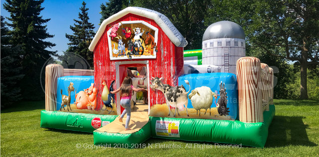 Inflatable farmyard store animals