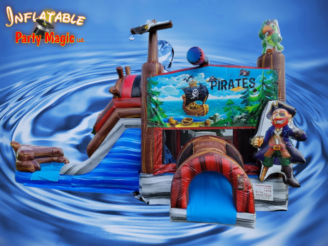 Pirates Revenge Bounce House Wet Combo