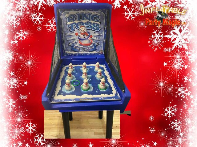 Snow Man Ring Toss Christmas Carnival Game