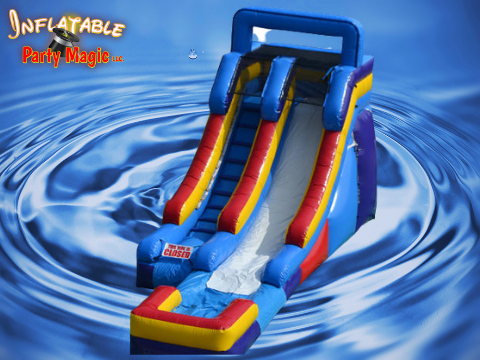 15 Ft. Superslide Water Slide Rental, Inflatable Party Magic