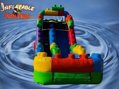 15 Ft. Superslide Water Slide Rental, Inflatable Party Magic