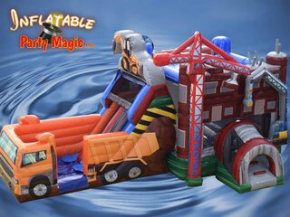  Dump Truck Bounce House Water Slide Double Lane