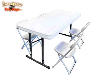 Kids Table and White Chair Package Deal