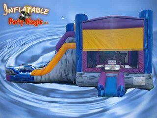 Mega Marble Mansion Bounce House Water Slide