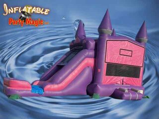 Purple Passion 4n1 Waterslide Combo with pool landing