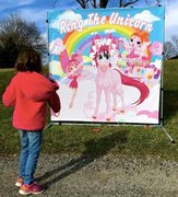 Ring the Horn on the Unicorn Carnival Game