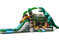 TREX Jurasic Dinosaur Bounce & Slide with Double Lane Slide